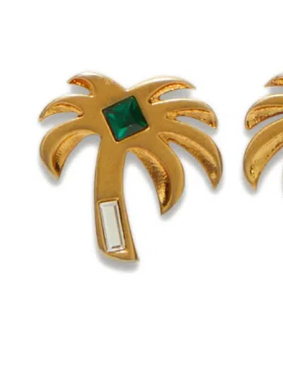 Shop Palm Angels Bijoux In Gold Gree