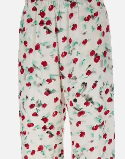 Shop Marni Trousers In Multicolour