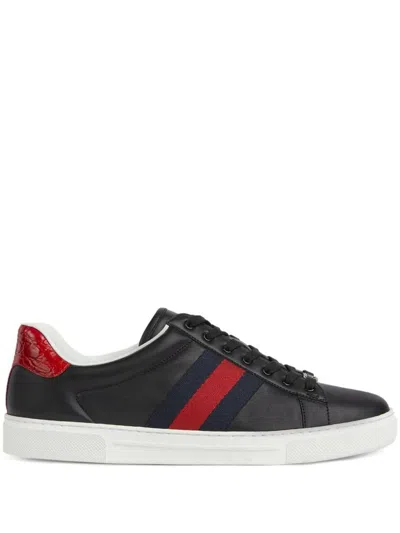 Shop Gucci Sneakers In Black/brb