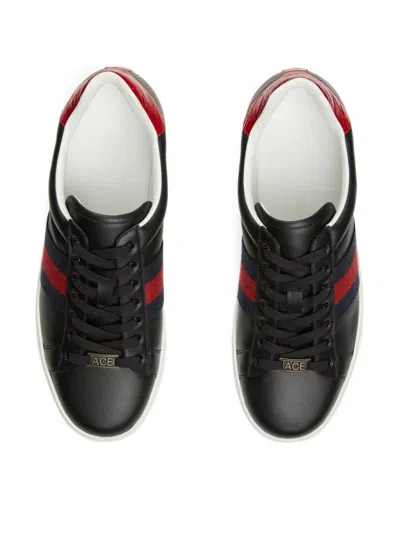 Shop Gucci Sneakers In Black/brb