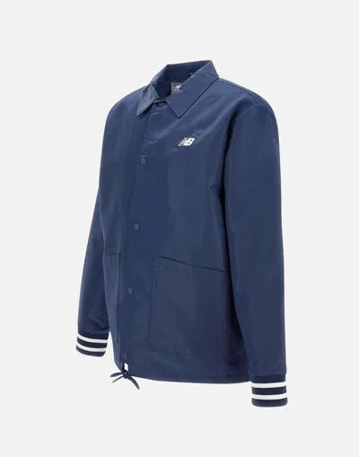 Shop New Balance Jackets In Blue