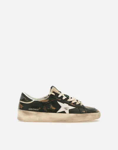 Shop Golden Goose Sneakers In Green-white