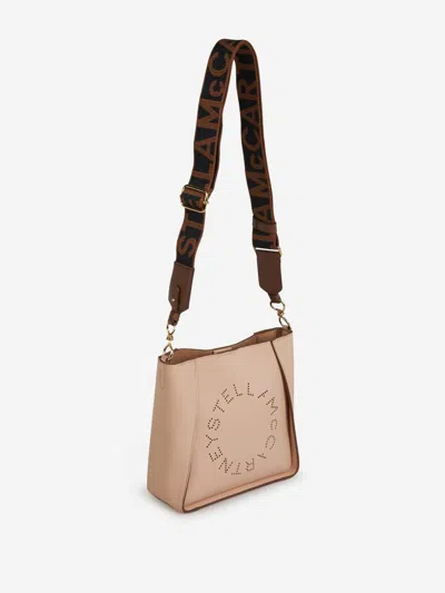 Shop Stella Mccartney Logo Shoulder Bag In Light Pink
