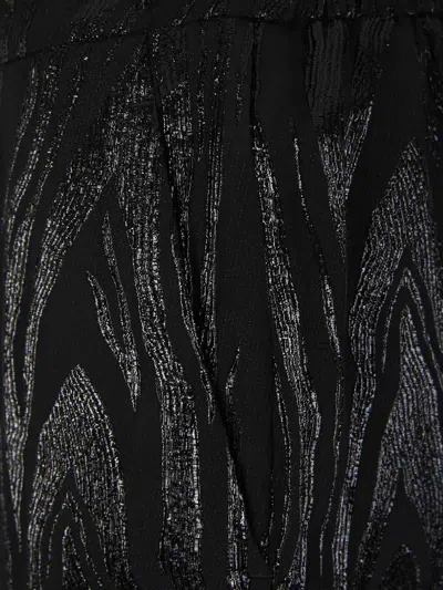 Shop Stella Mccartney Zebra Textured Joggers In Black