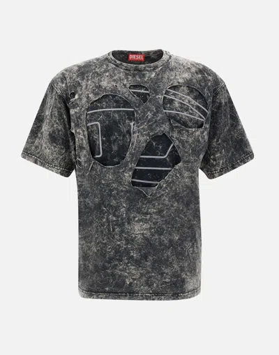 Shop Diesel T-shirts And Polos In Grey