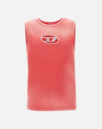 Shop Diesel T-shirts And Polos In Red