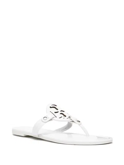 Shop Tory Burch Flat Shoes In Optic White