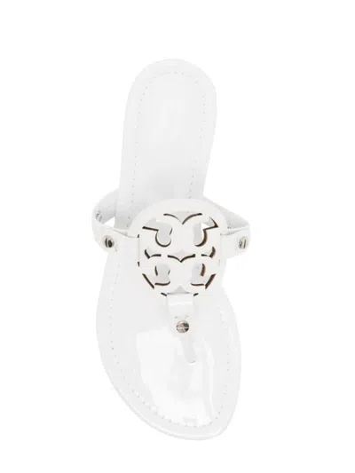 Shop Tory Burch Flat Shoes In Optic White