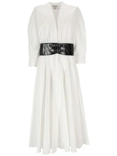 Shop Alaïa Dresses In White