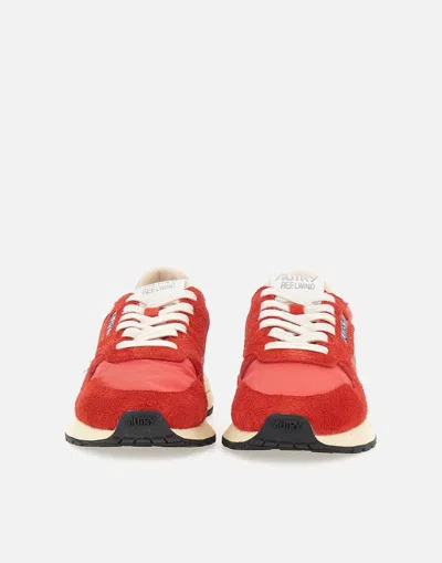 Shop Autry Sneakers In White-red