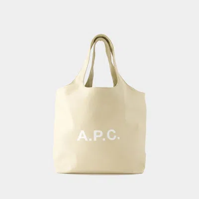 Shop Apc A.p.c. Totes In Beige