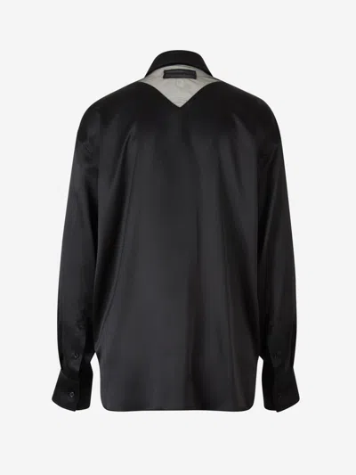 Shop Alexander Wang Flowing Silk Shirt In Black