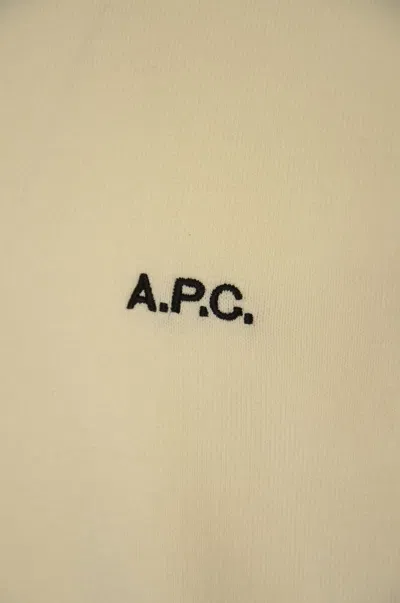 Shop Apc A.p.c. Sweaters In Blanc Casse Noir