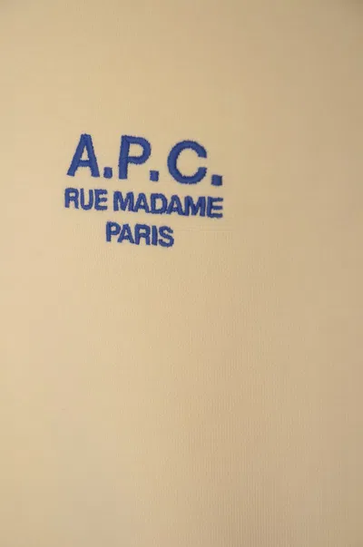 Shop Apc A.p.c. Sweaters In Blanc Casse Bleu