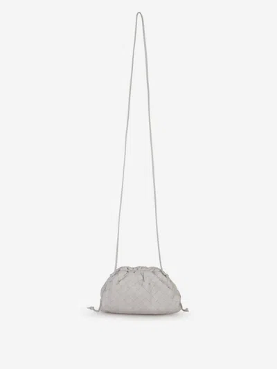 Shop Bottega Veneta Mini Pouch Clutch Bag In White