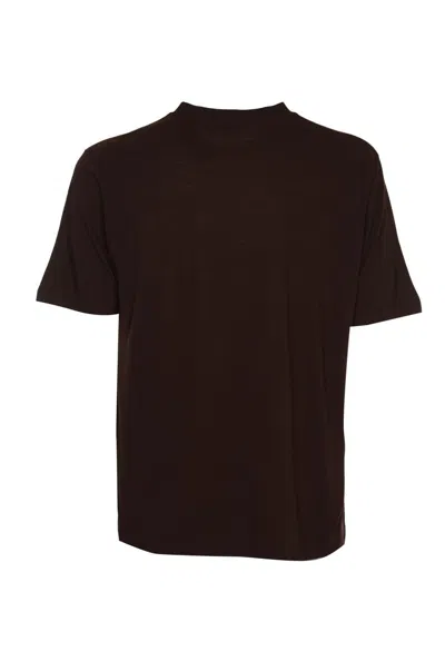 Shop Auralee T-shirts And Polos In Dark Brown