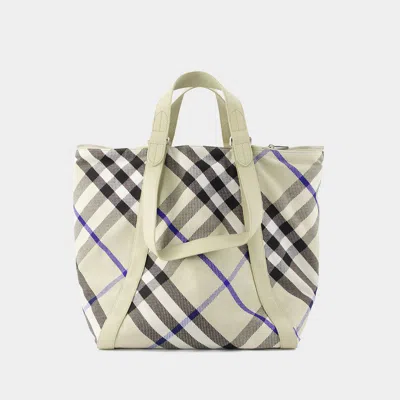 Shop Burberry Totes In Neutral