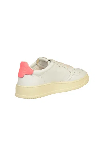 Shop Autry Sneakers In Wht/coral