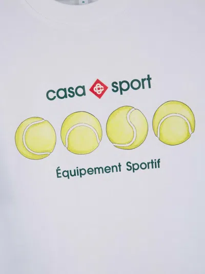 Shop Casablanca Casa Sport Tennis Balls T-shirt In White