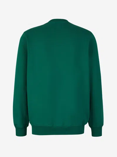 Shop Casablanca Printed Cotton Sweatshirt In Dark Green