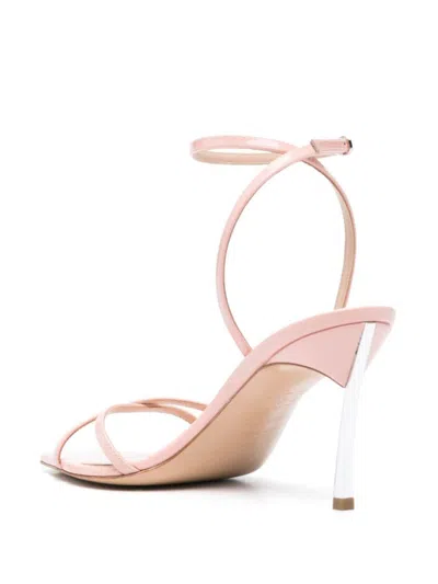 Shop Casadei Superblade Heel Sandals In Powder