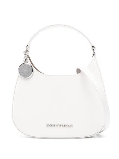 Shop Emporio Armani Small Hobo Bag In White
