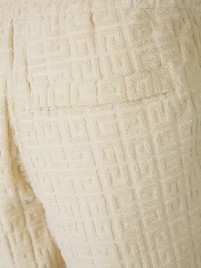 Shop Givenchy Logo Towel Effect Bermuda Shorts In Logo In Towel Effect