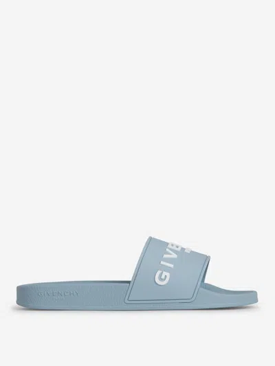 Shop Givenchy Pool Logo Sandals In Slip-on Style