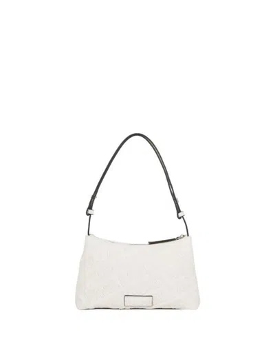 Shop Karl Lagerfeld Shoulder Bags In Offwhite