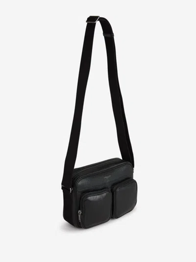 Shop Saint Laurent City Camera Shoulder Bag In Black