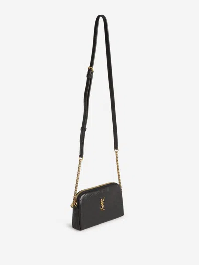 Shop Saint Laurent Gaby Shoulder Bag In Black