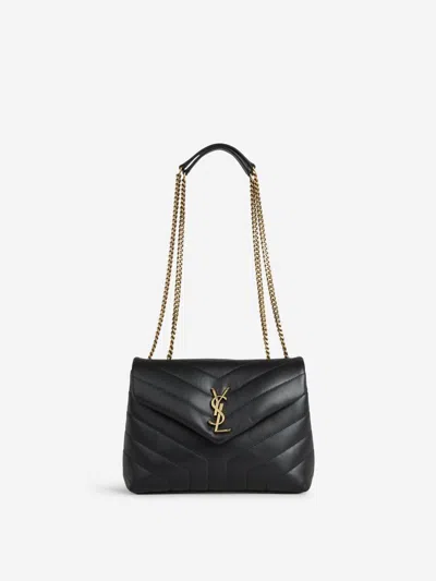 Shop Saint Laurent Loulou S Shoulder Bag In Black