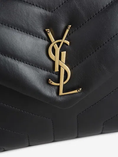 Shop Saint Laurent Loulou S Shoulder Bag In Black