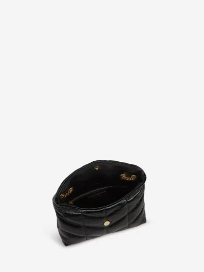 Shop Saint Laurent Toy Padded Shoulder Bag In Black