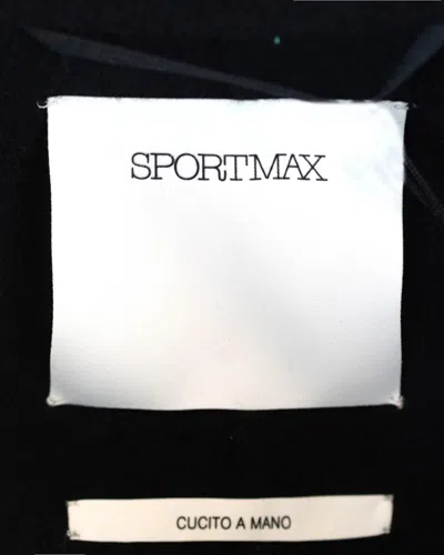 Shop Sportmax Coat In Black