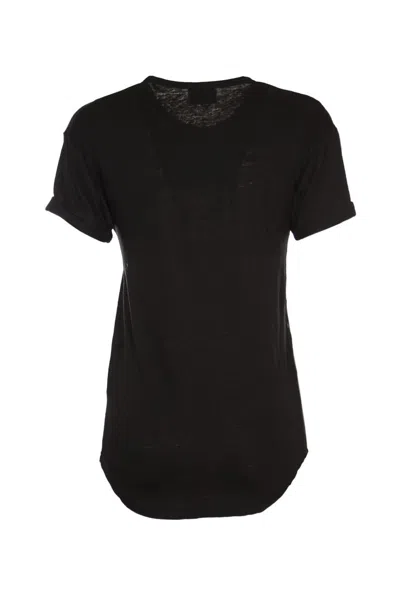 Shop Isabel Marant Étoile Marant Etoile T-shirts And Polos Black