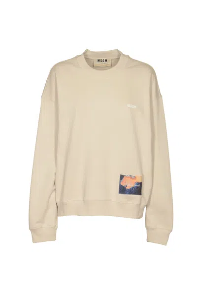 Shop Msgm Sweaters In Ice Grey