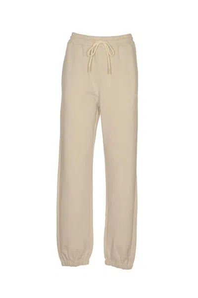 Shop Msgm Trousers In Ice Grey