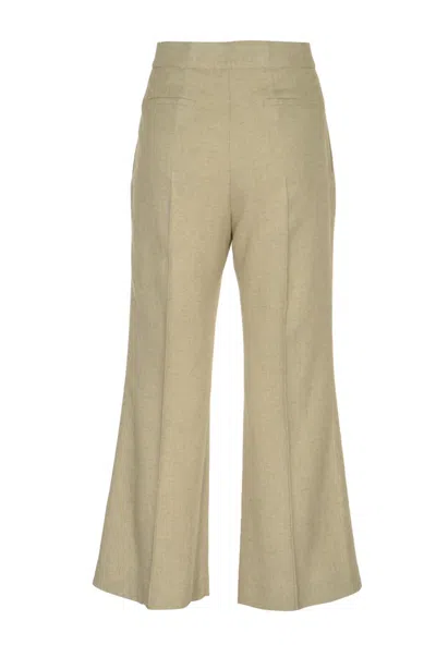 Msgm Trousers Beige In Beige
