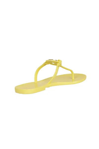 Shop Tory Burch Flat Shoes In Yellow Pear / Gold