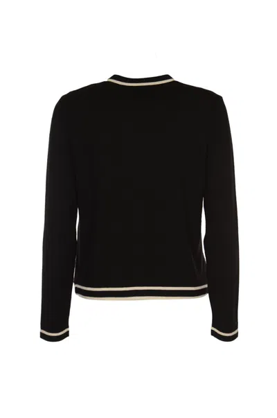 Shop Tory Burch Sweaters In Black / French Cream