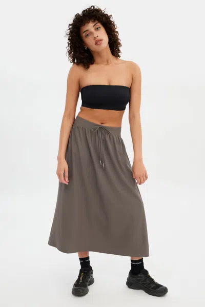 Shop Girlfriend Collective Flint Celene Gathered Skirt