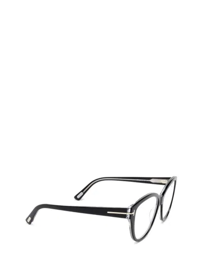 Shop Tom Ford Eyewear Eyeglasses In Black / Crystal