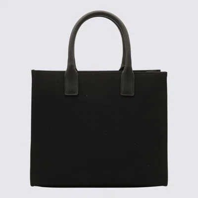 Shop Versace Black Leather Medusa Tote Bag In Nero