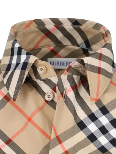Shop Burberry Shirts In Brown