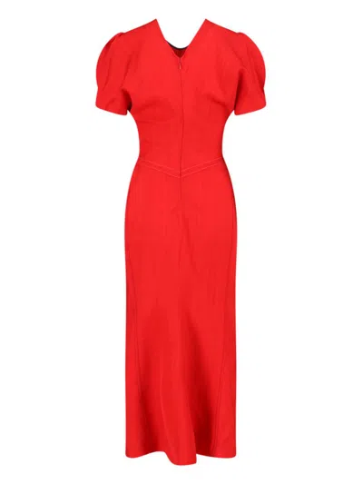 Shop Victoria Beckham Dresses In Red
