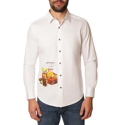 Robert Graham Mulford Long Sleeve Button Up Shirt In White