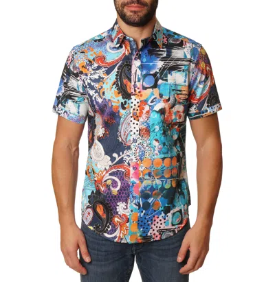 Shop Robert Graham Hatteras Short Sleeve Button Down Shirt In Multi