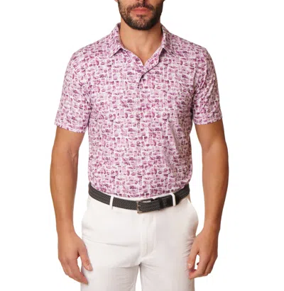 Shop Robert Graham Brockman Polo In Berry