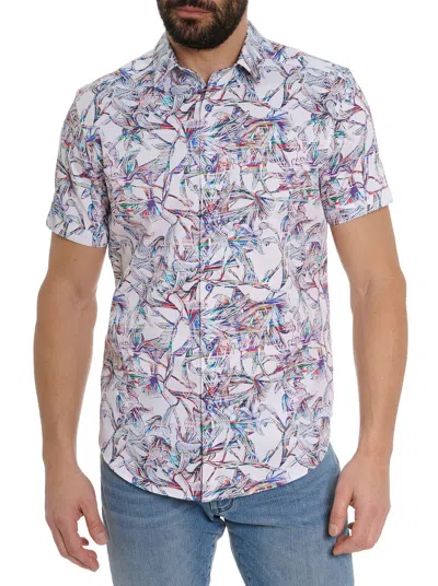 Robert Graham Hargett Short Sleeve Button Up Shirt In Multi